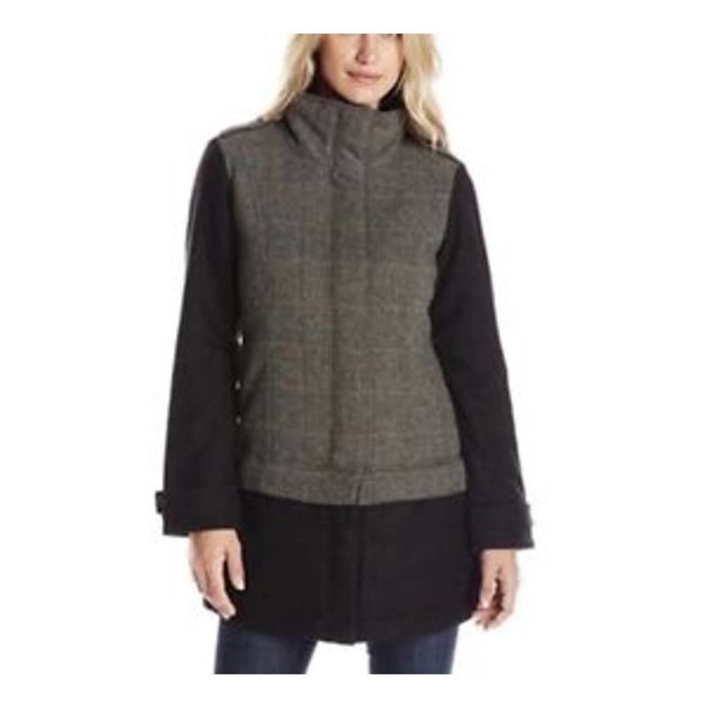 prana insulated wool blend convertible 2 in 1 caprise gravel jacket size Medium